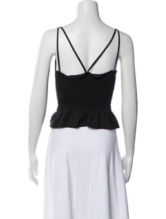 Rodebjer Square Neckline Sleeveless Crop Top