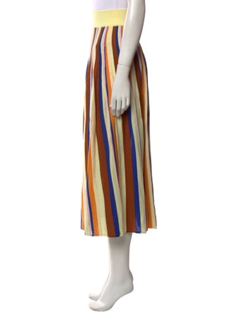 Rodebjer Striped Midi Length Skirt