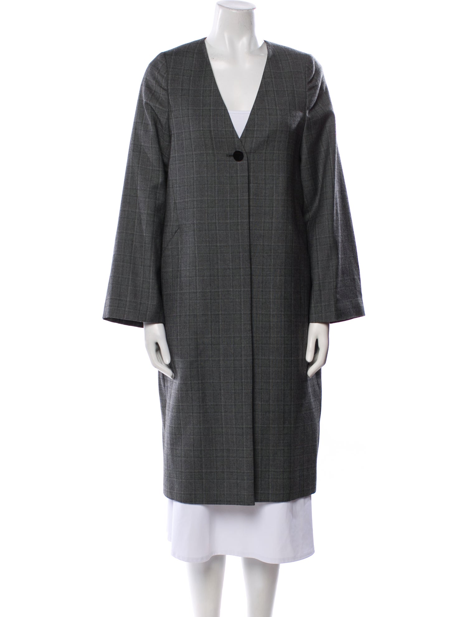 Rodebjer Wool Plaid Print Jacket