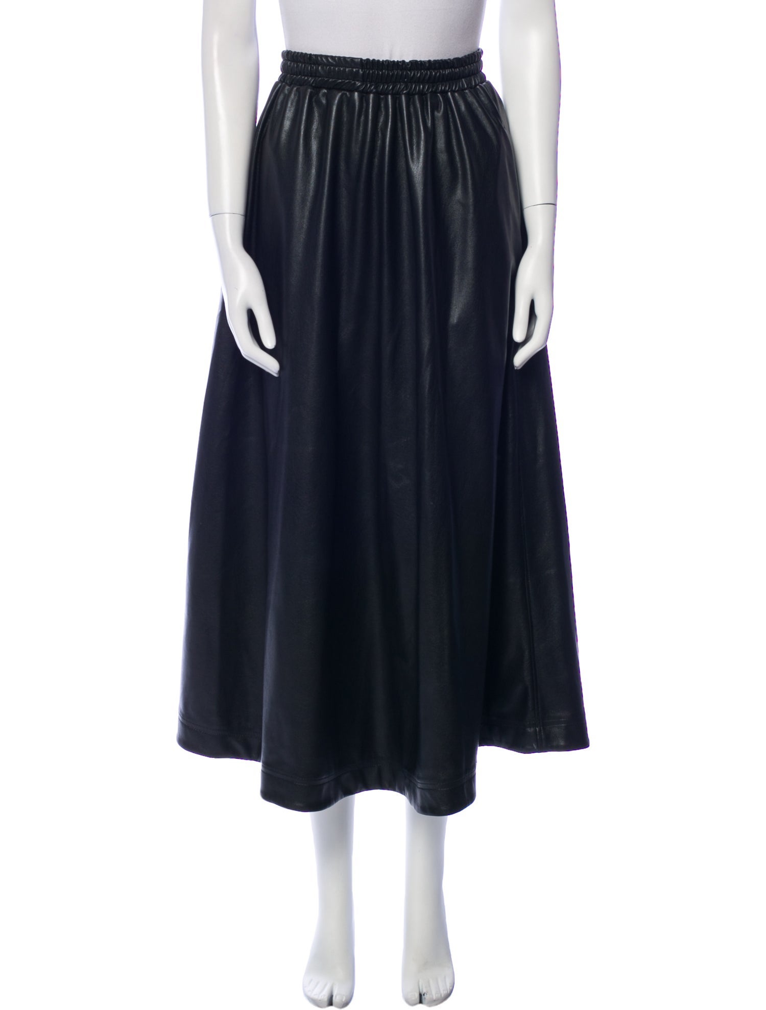 Rodebjer Leather Midi Length Skirt