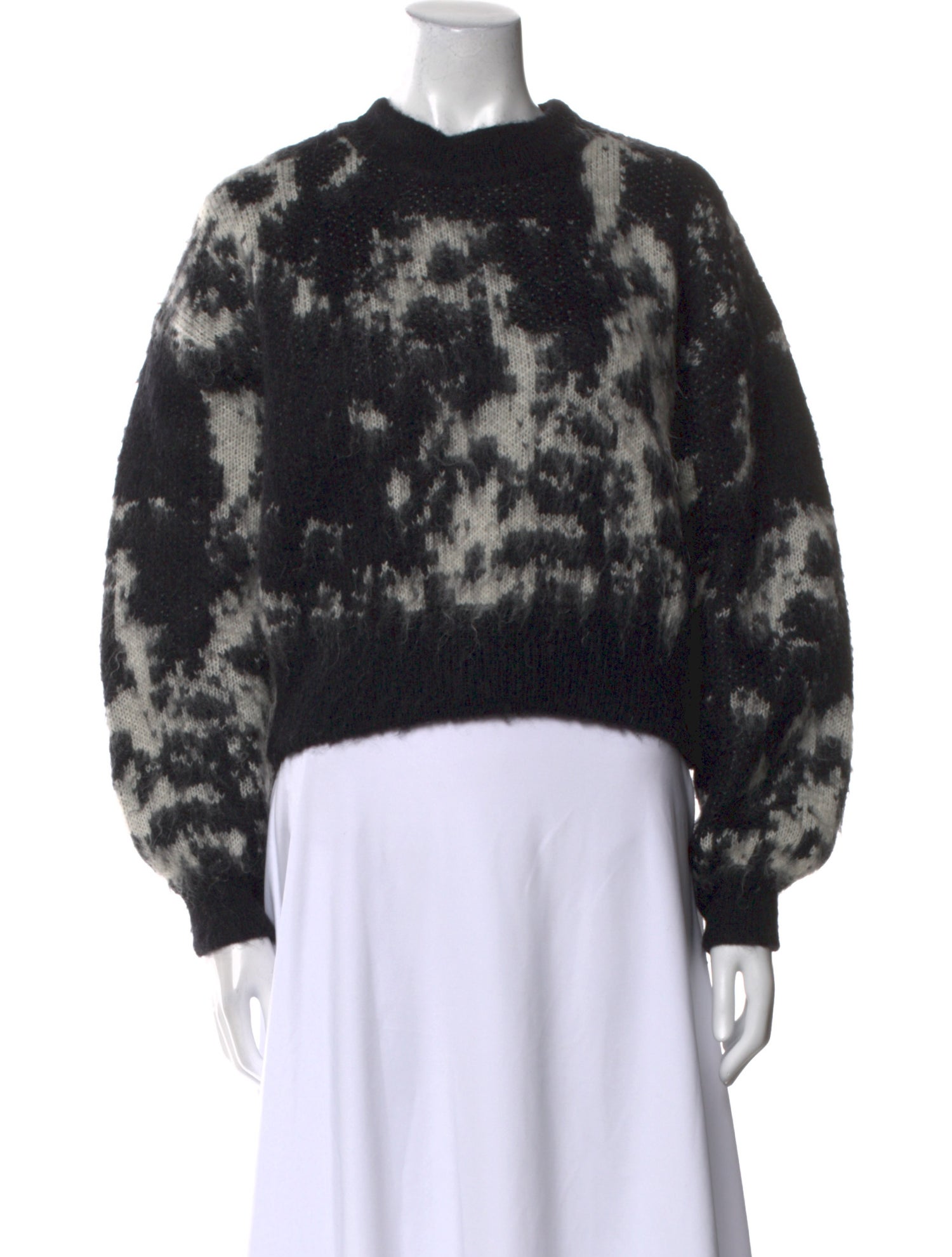 Rodebjer Tie-Dye Print Crew Neck Sweater