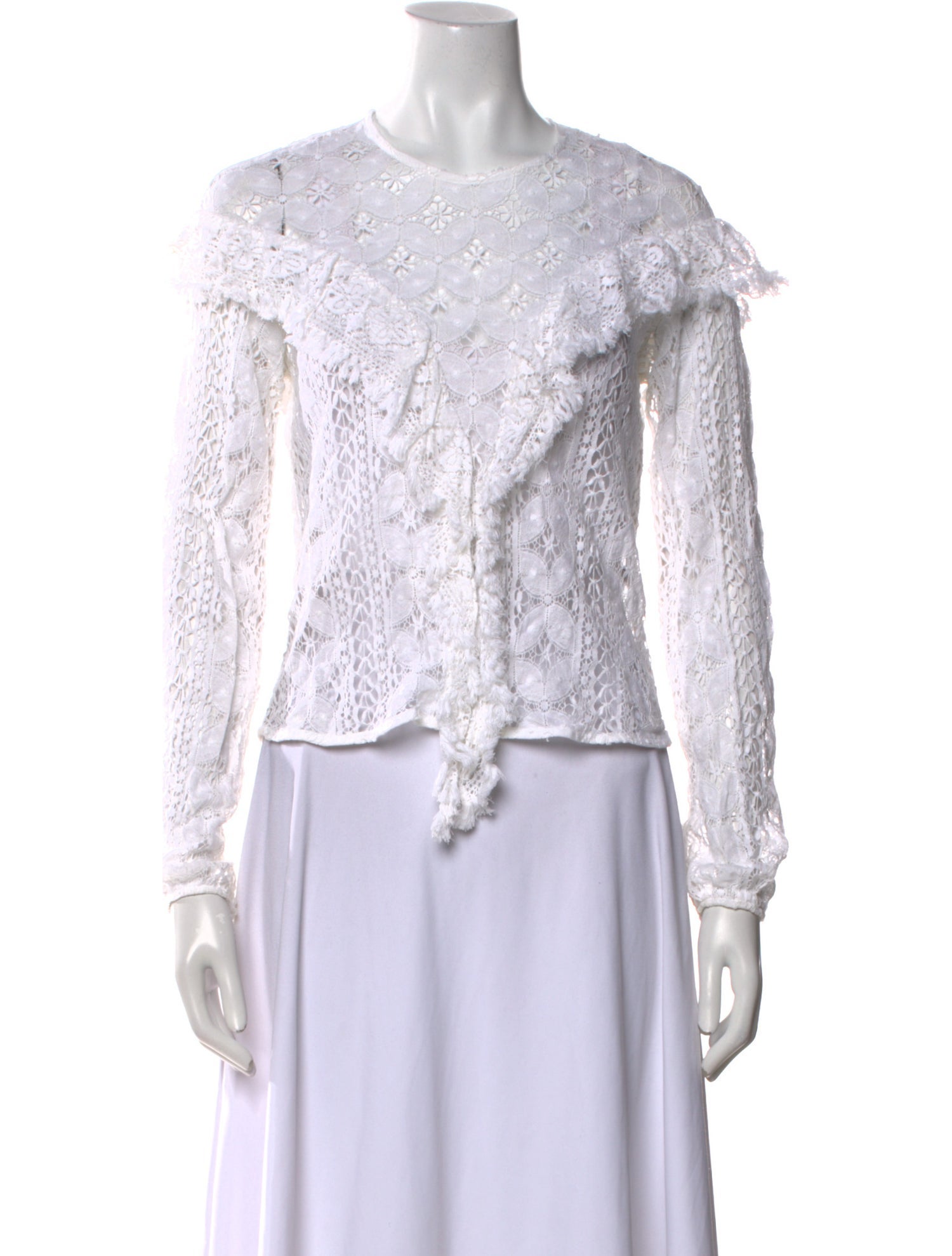 Rodebjer Lace Lace Pattern Top