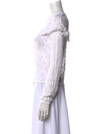 Rodebjer Lace Lace Pattern Top