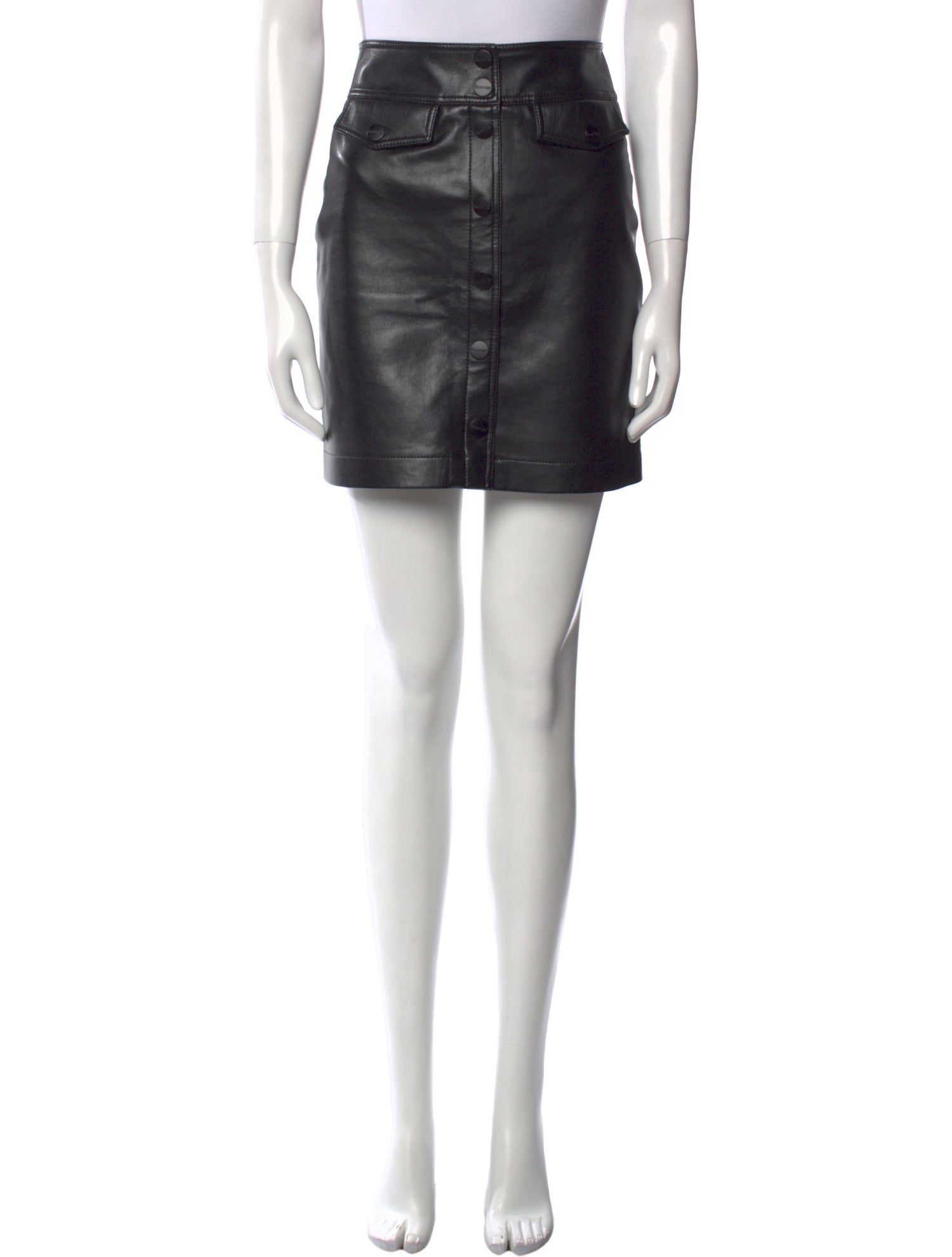 Rodebjer Leather Mini Skirt
