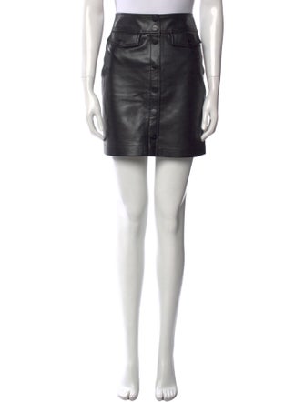 Rodebjer Leather Mini Skirt
