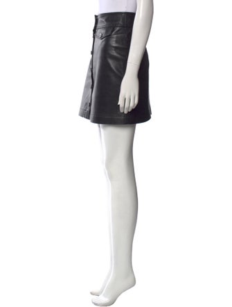 Rodebjer Leather Mini Skirt