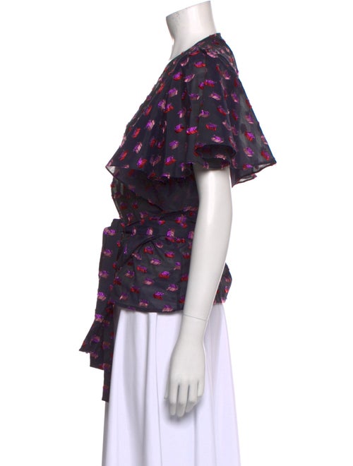 Rodebjer Printed V-Neck Blouse