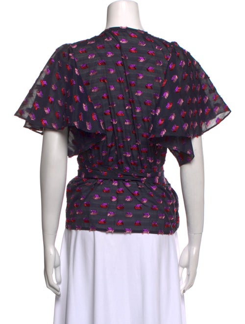 Rodebjer Printed V-Neck Blouse