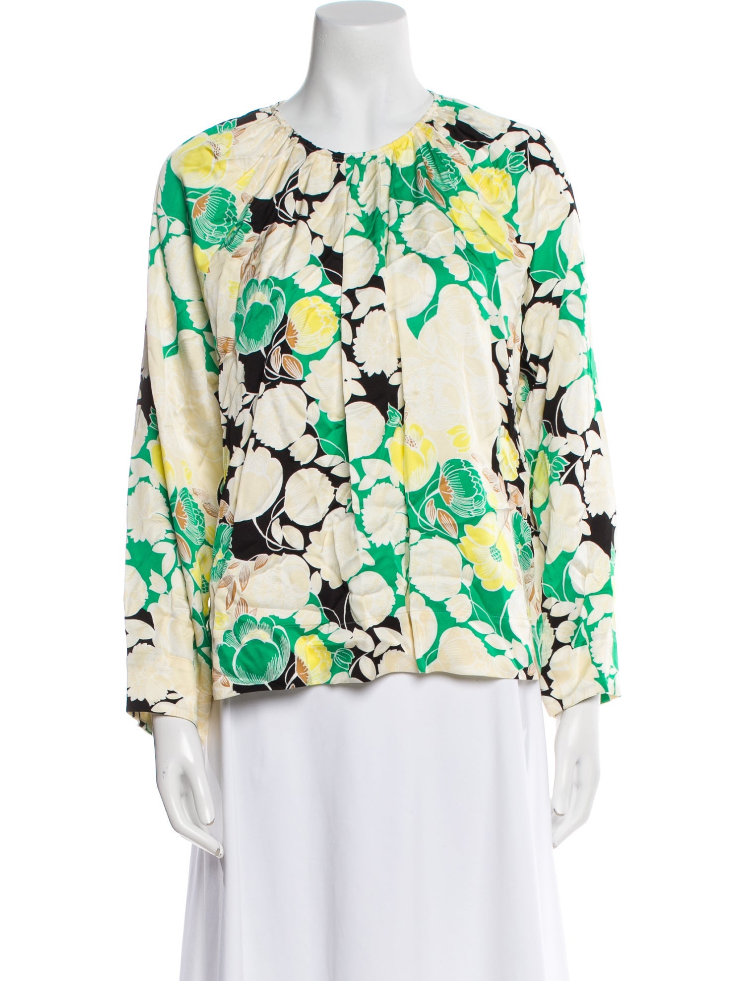 Rodebjer Floral Print V-Neck Blouse