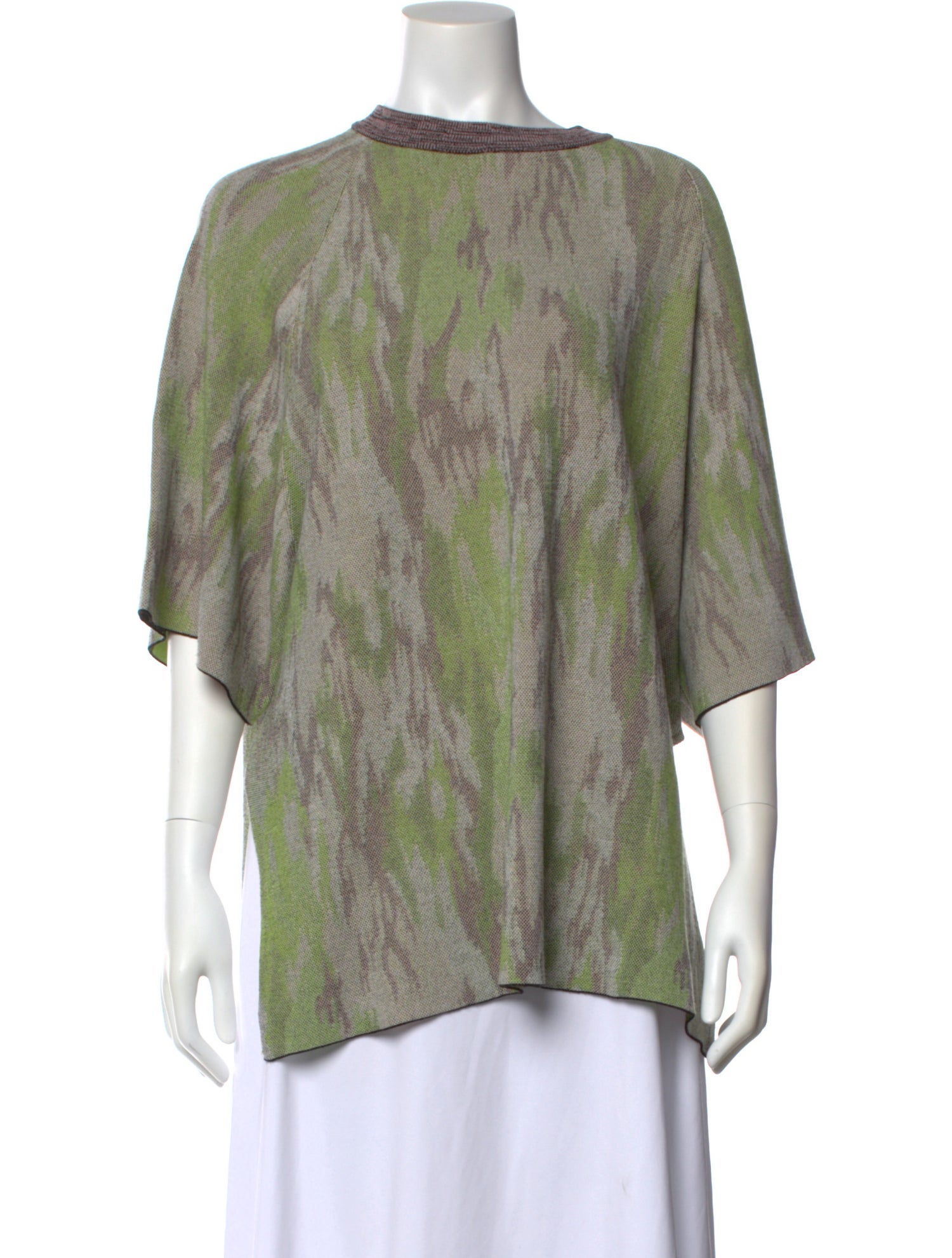 Rodebjer Tie-Dye Print Bateau Neckline Blouse