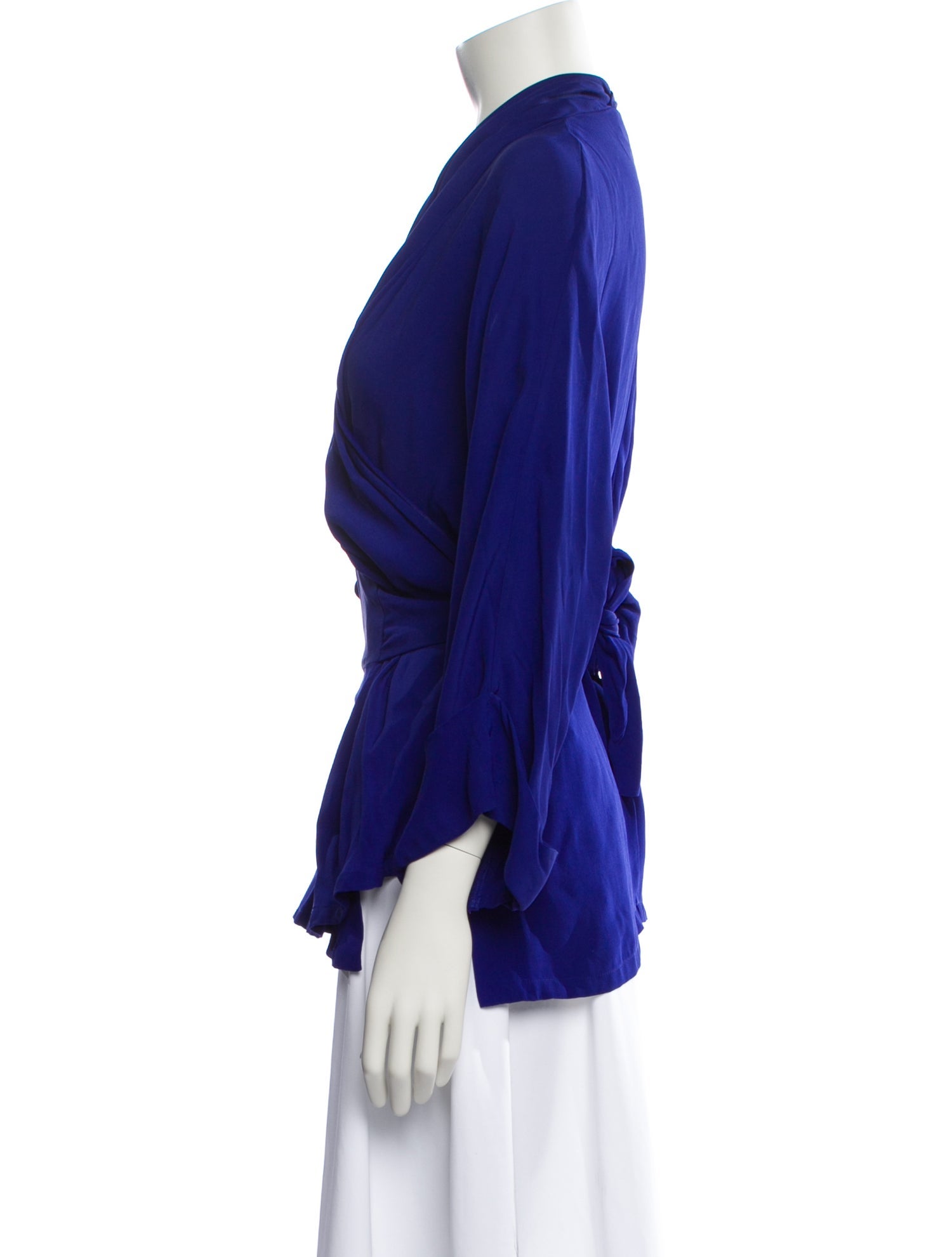 Rodebjer V-Neck Three-Quarter Sleeve Blouse