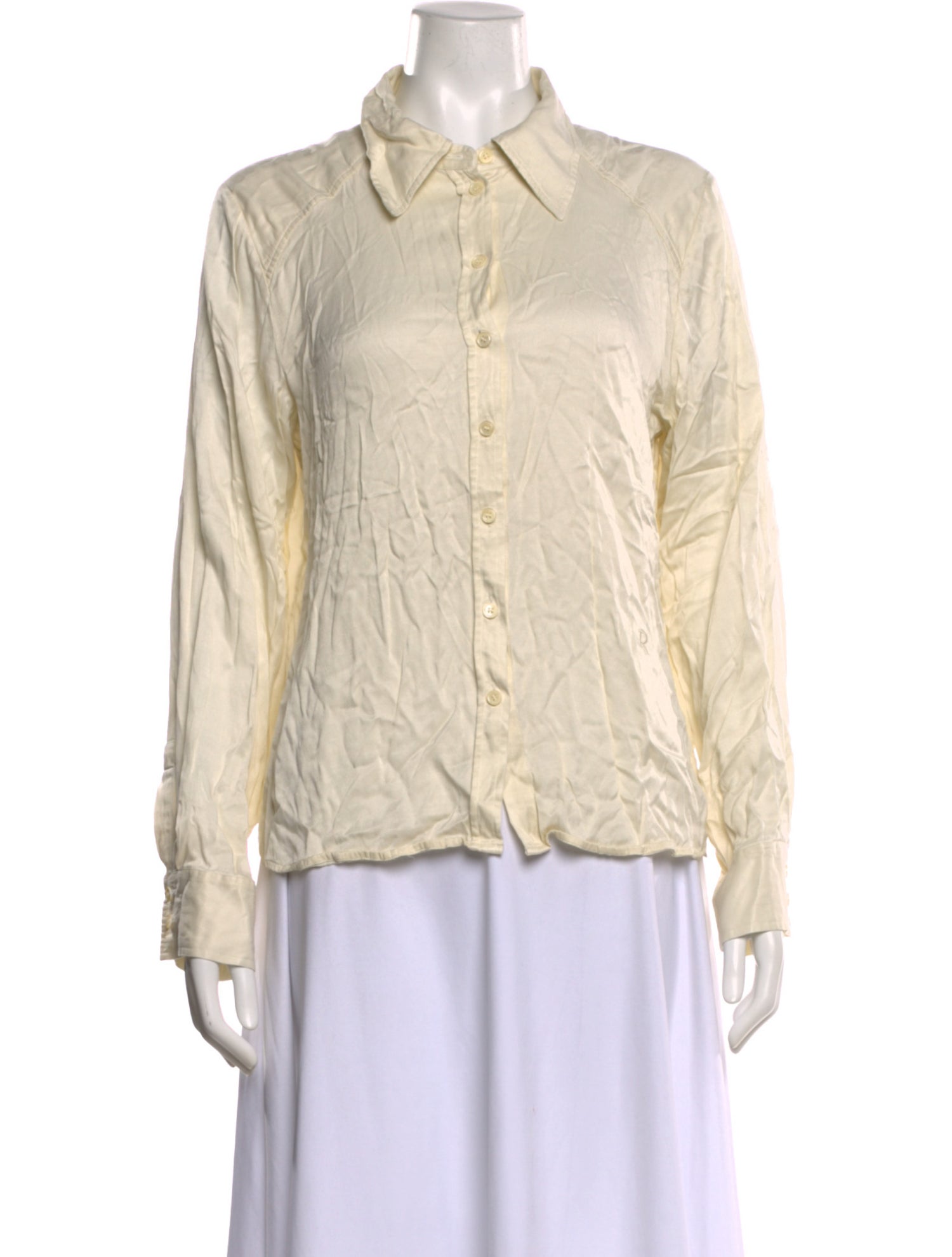 Rodebjer Long Sleeve Button-Up Top