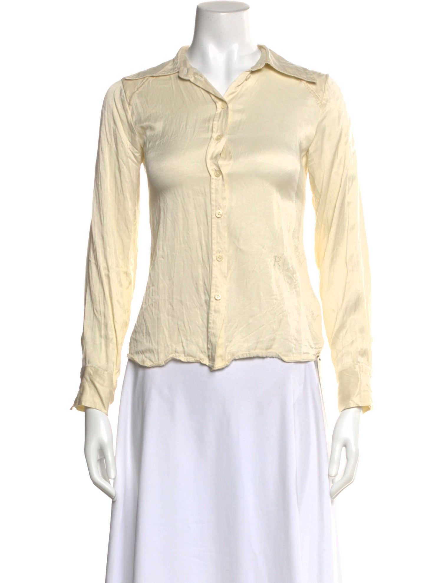 Rodebjer Long Sleeve Button-Up Top