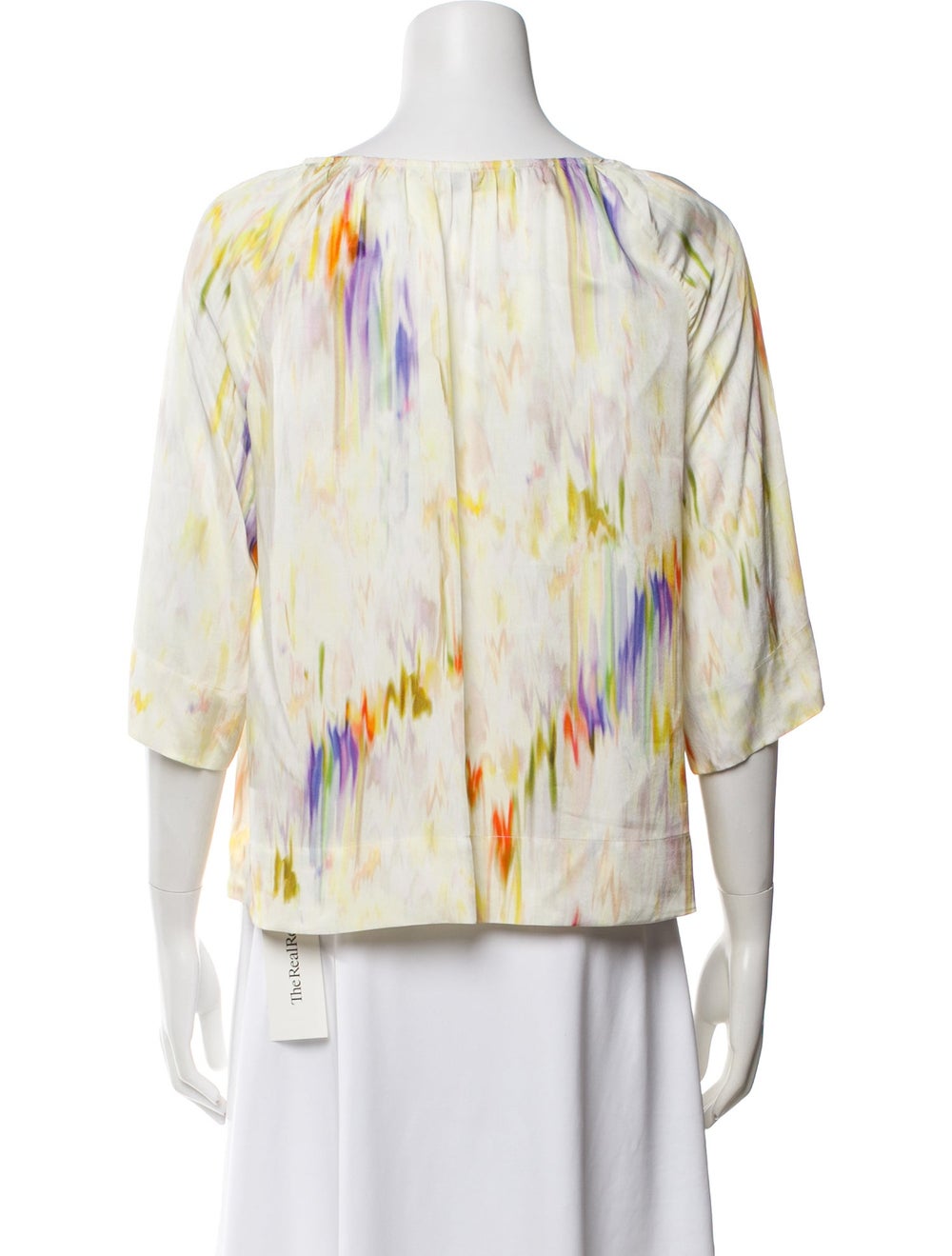 Rodebjer Patterned Crew Neck Blouse - image 3