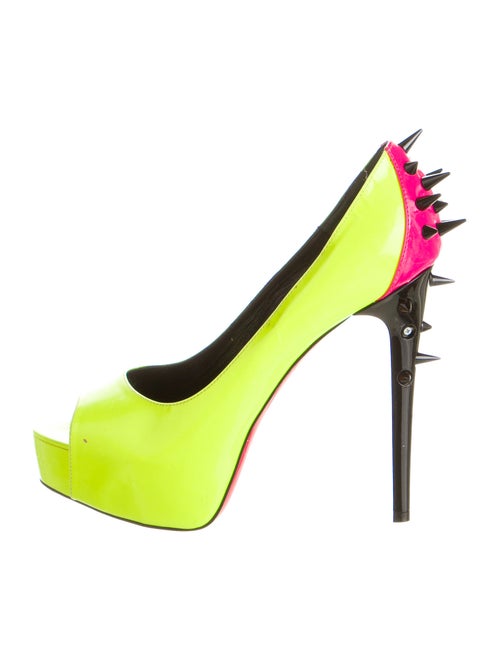 Ruthie Davis Leather Platform Pumps Yellow