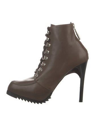 Ruthie Davis Leather Lace-Up Boots