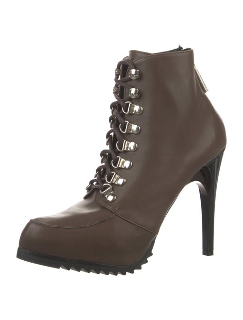 Ruthie Davis Leather Lace-Up Boots