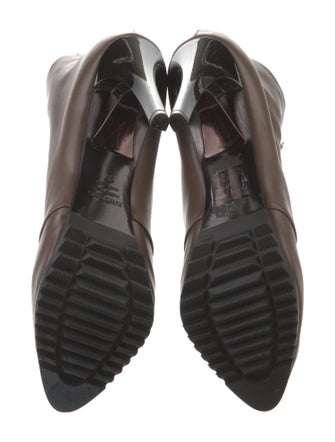 Ruthie Davis Leather Lace-Up Boots