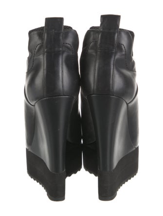 Ruthie Davis Leather Studded Accents Lace-Up Boots