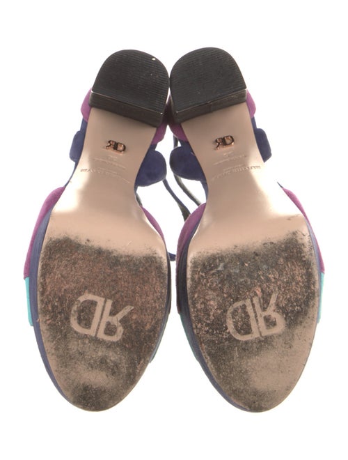 Ruthie Davis Suede Printed Sandals