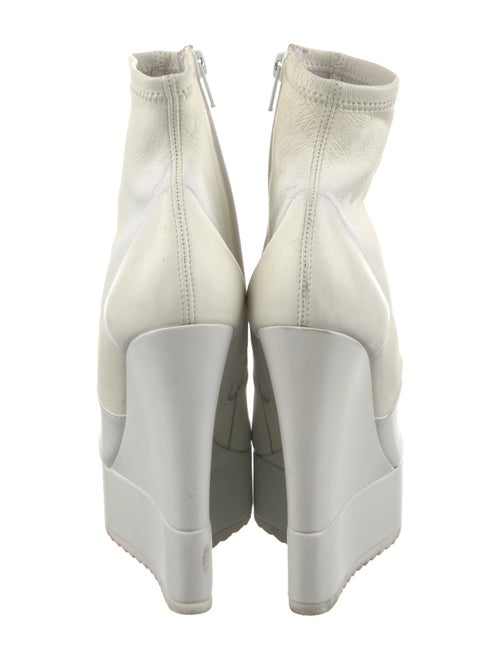 Ruthie Davis Leather Mesh Accents Sock Boots