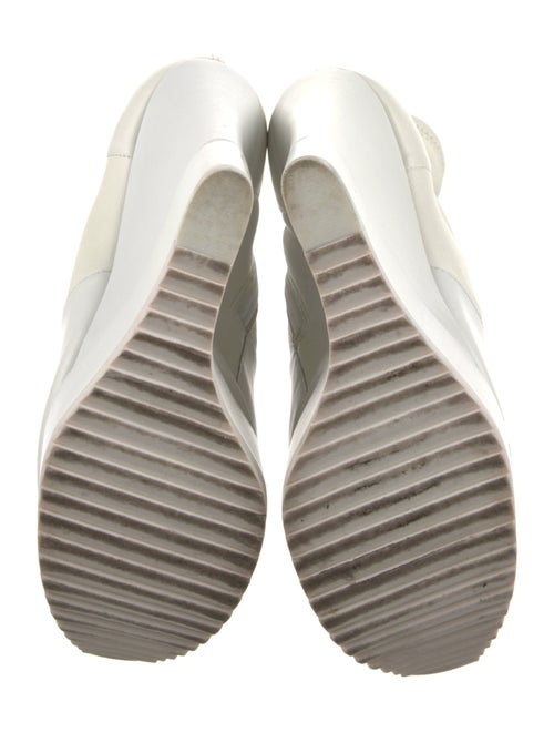 Ruthie Davis Leather Mesh Accents Sock Boots