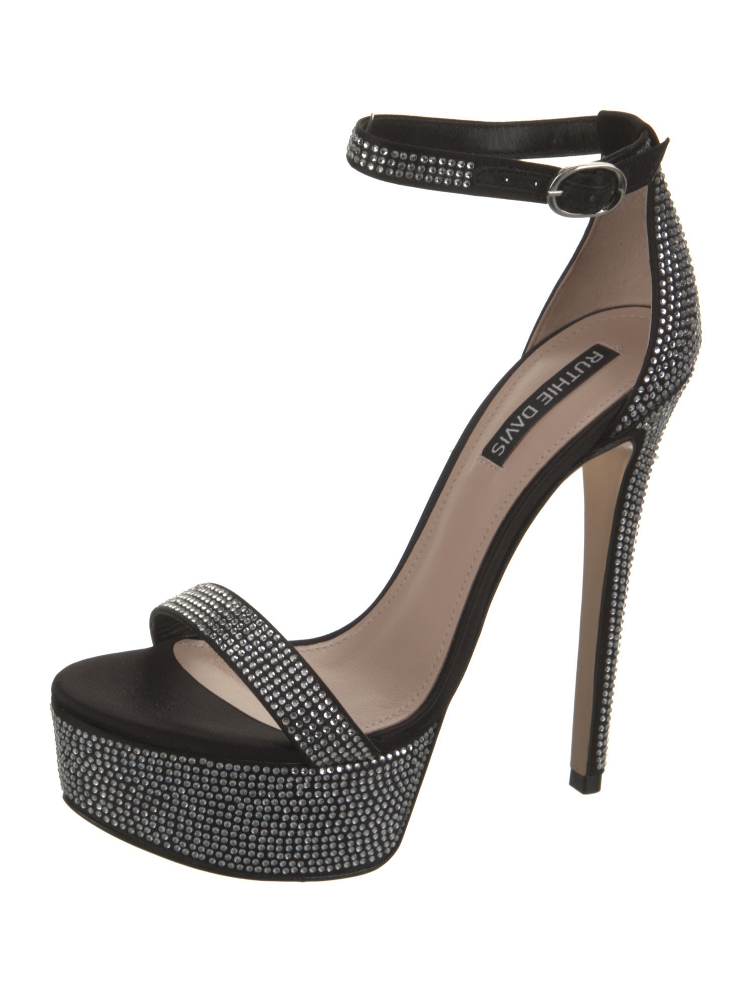 Ruthie Davis Satin Printed Sandals