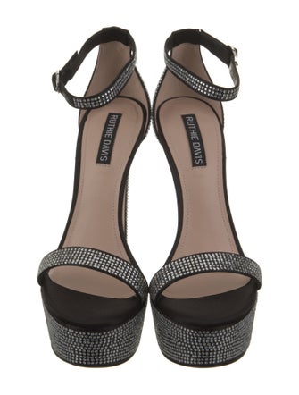 Ruthie Davis Satin Printed Sandals