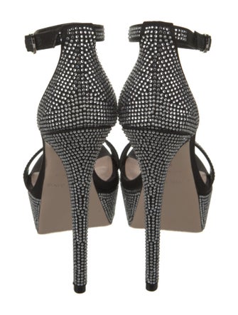 Ruthie Davis Satin Printed Sandals