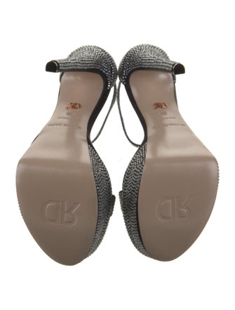 Ruthie Davis Satin Printed Sandals