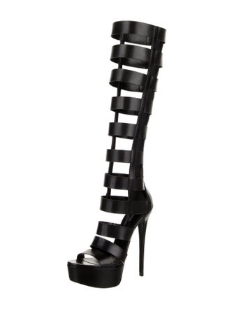 Ruthie Davis Leather Gladiator Sandals