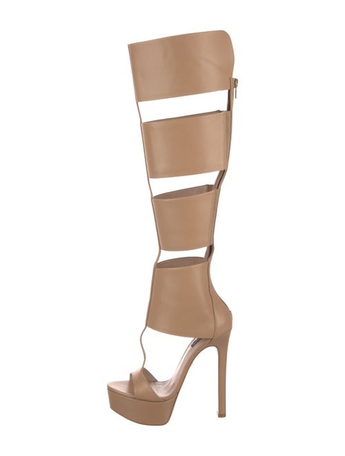 Ruthie Davis Leather Cutout Accent Boots