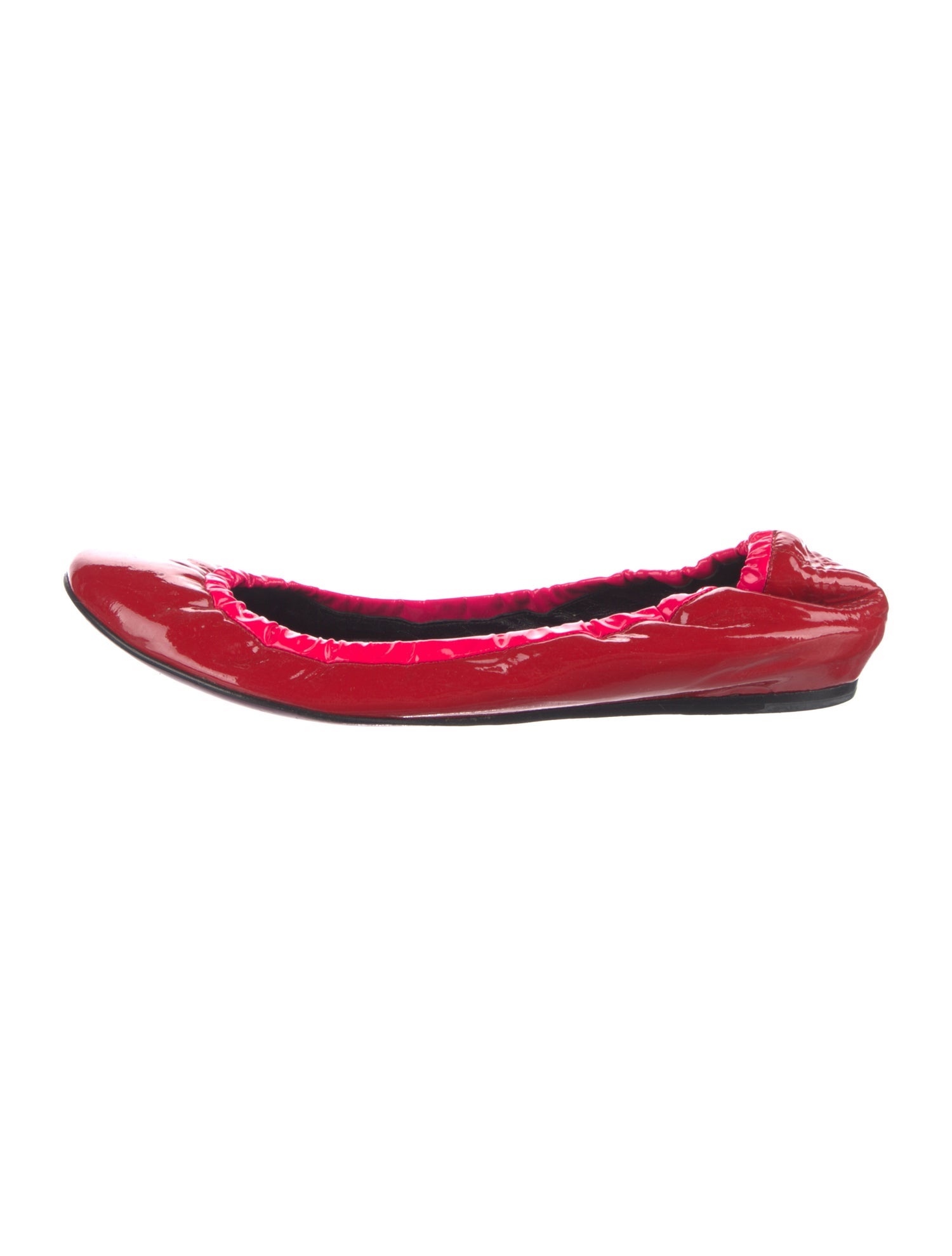 Ruthie Davis Patent Leather Animal Print Ballet Flats