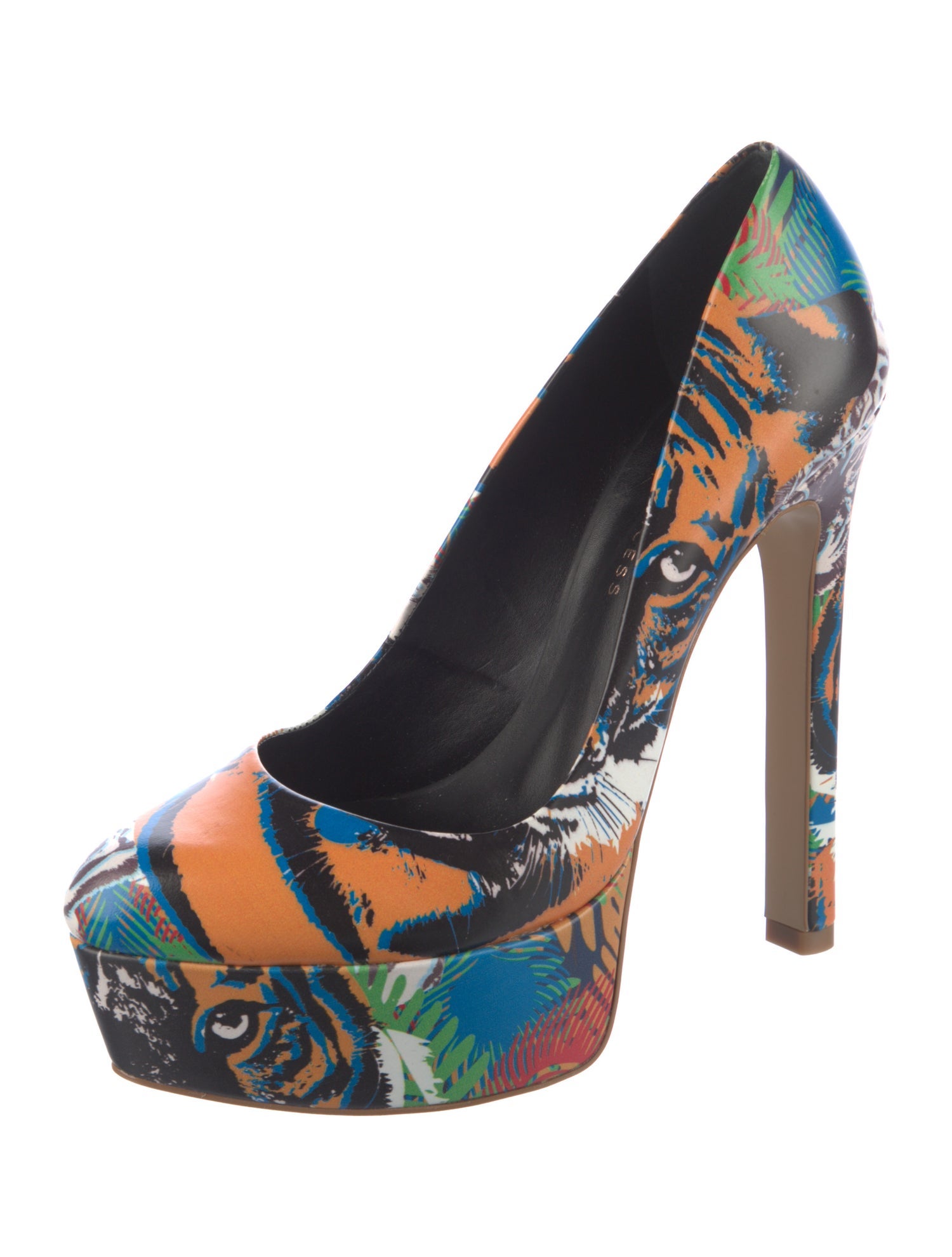 Ruthie Davis Leather Printed Pumps