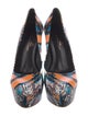 Ruthie Davis Leather Printed Pumps