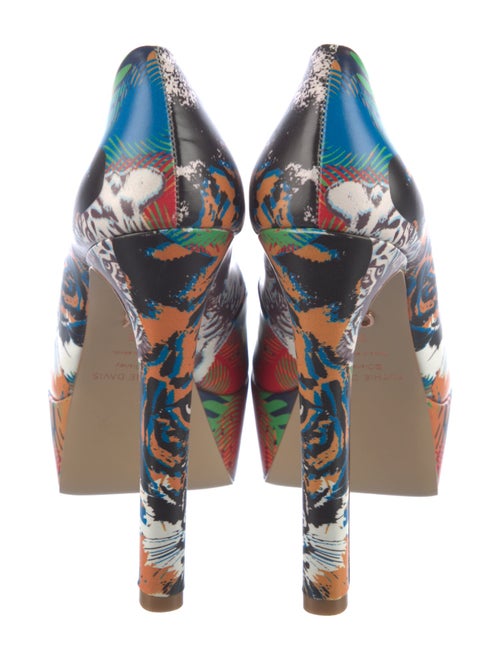 Ruthie Davis Leather Printed Pumps