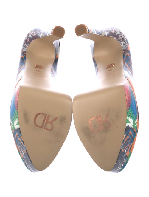 Ruthie Davis Leather Printed Pumps