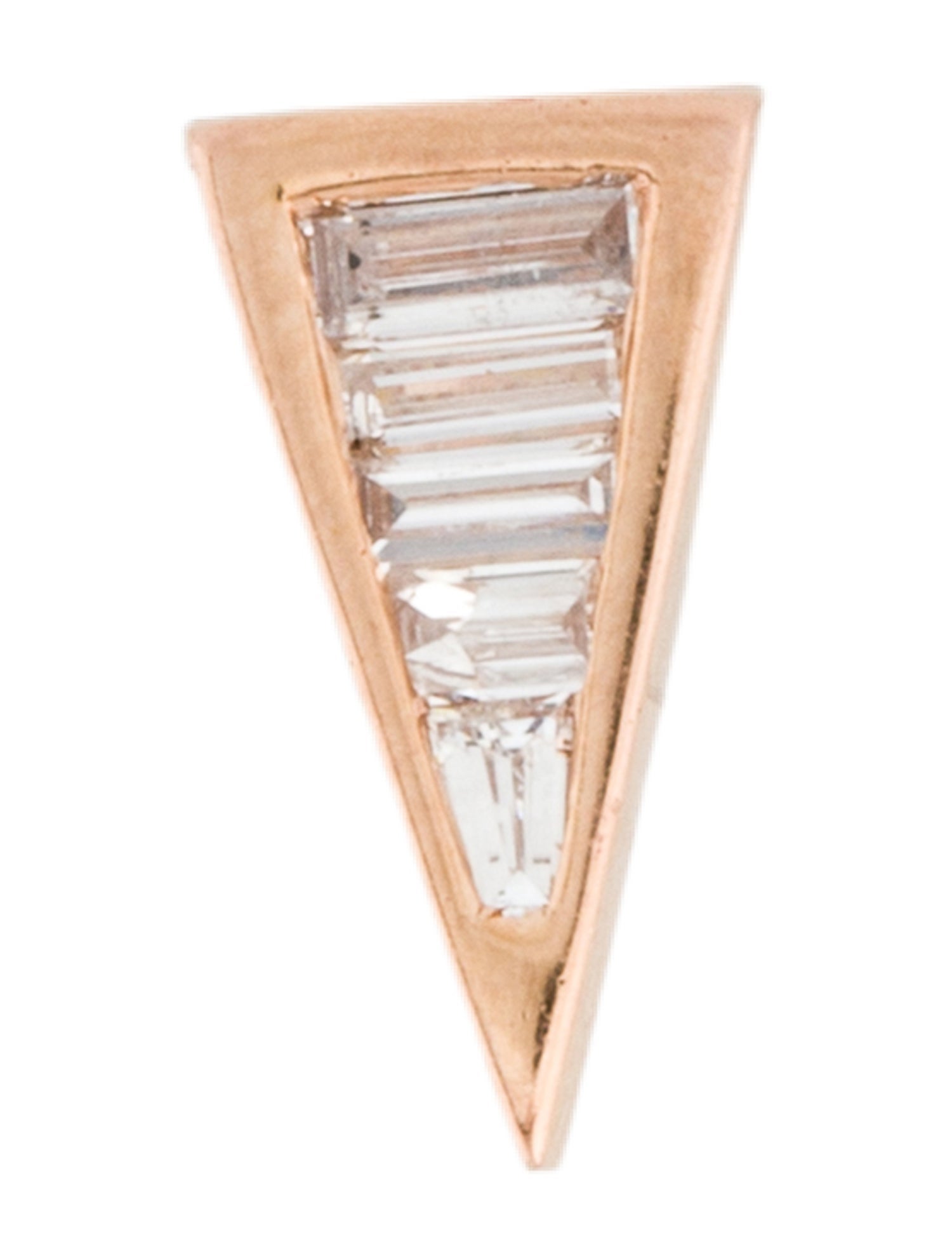 Ruby Stella Diamond Triangle Stud Earring