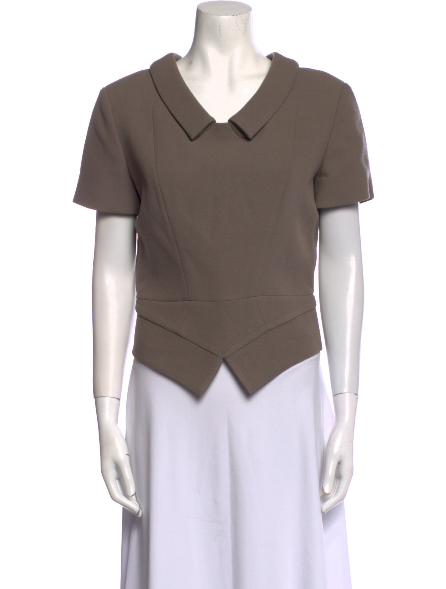 RM by Roland Mouret Wool V-Neck Polo