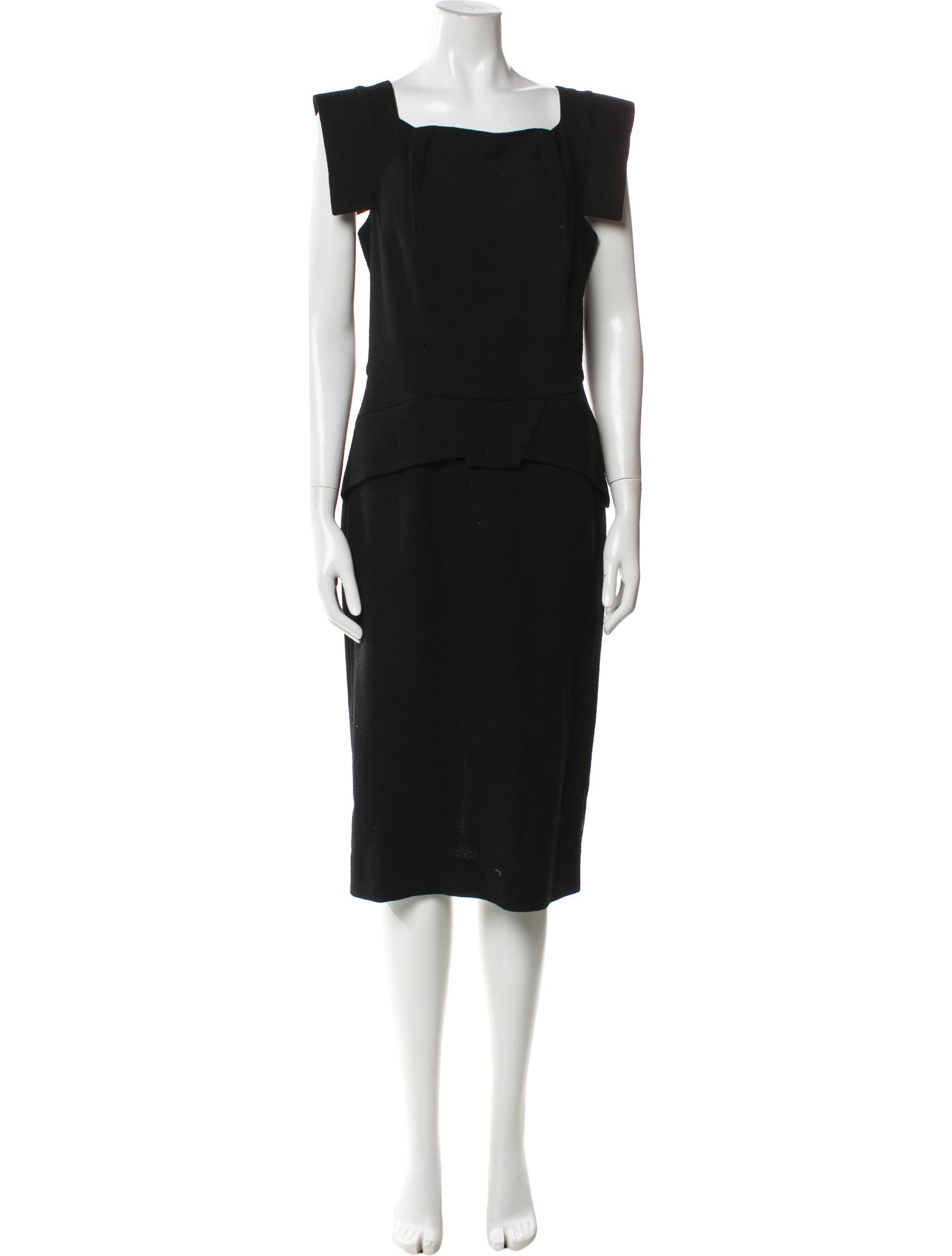 RM by Roland Mouret Wool Midi Length Dress