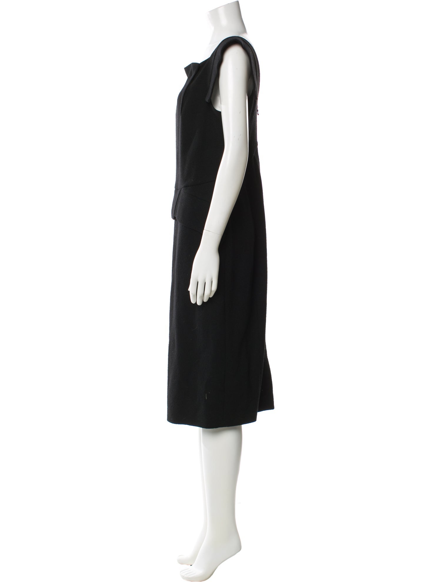 RM by Roland Mouret Wool Midi Length Dress