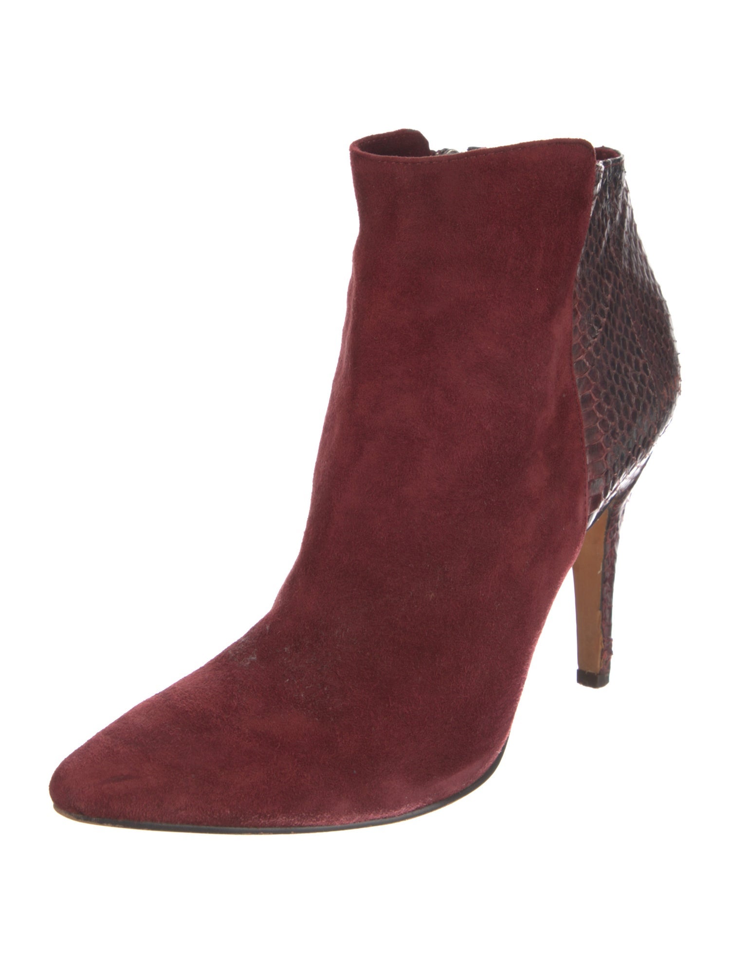 Rosegold Suede Animal Print Boots