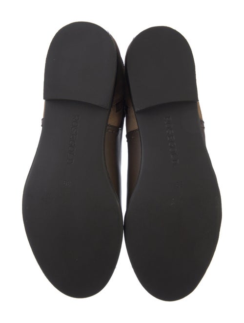 Rosegold Leather Colorblock Pattern Boots