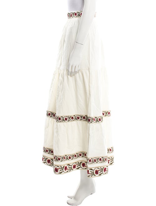 Rosewater House Linen Midi Length Skirt