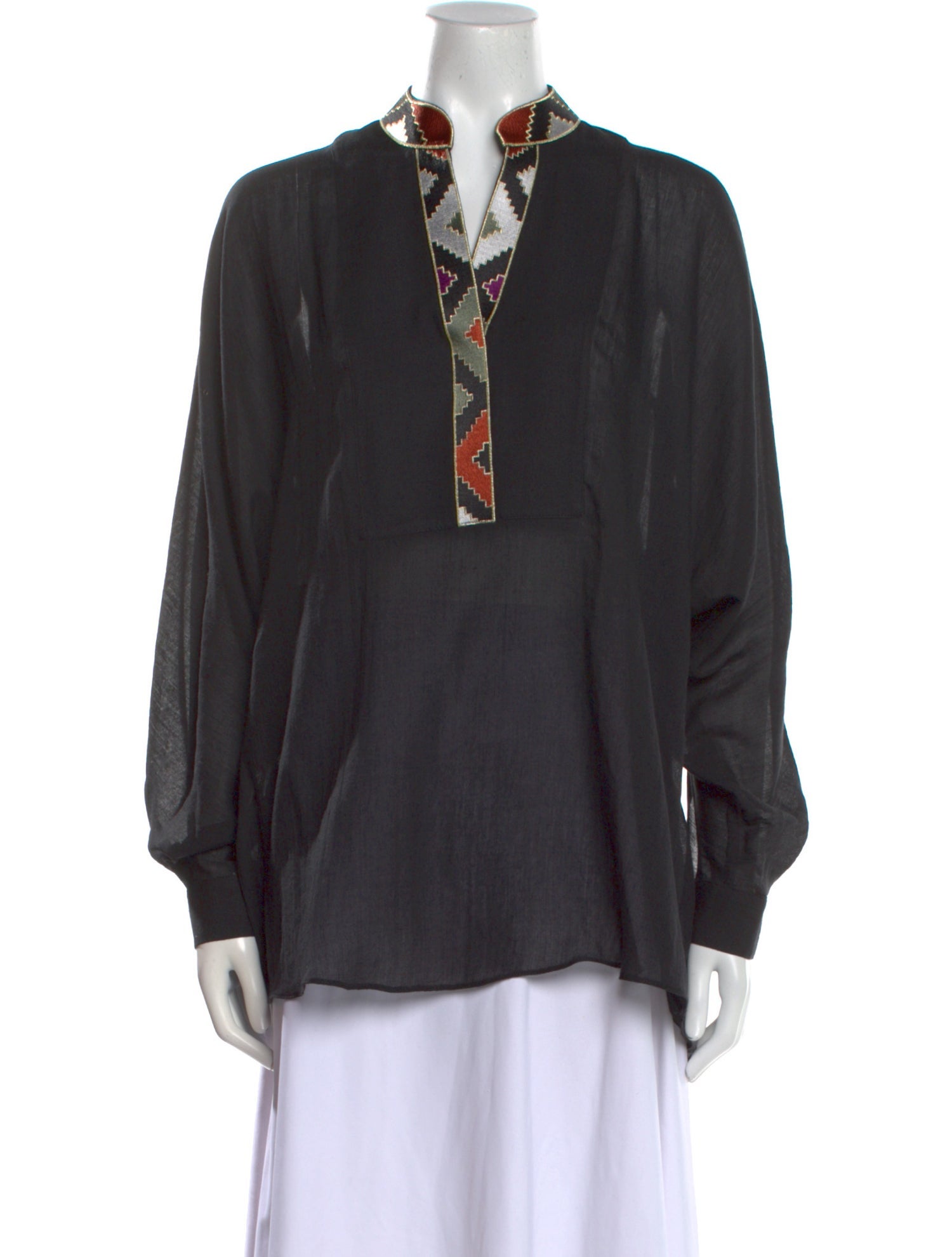 Rosewater House Silk V-Neck Tunic