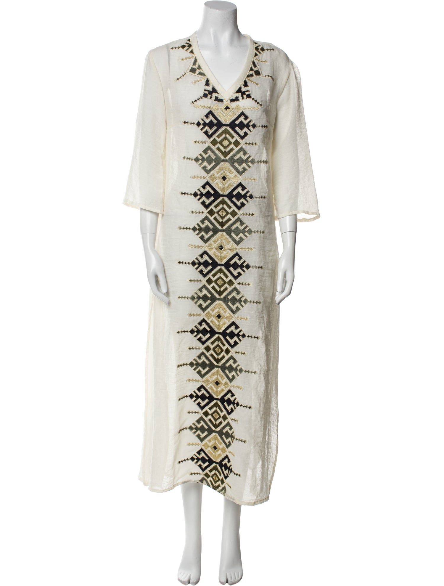 Rosewater House Printed Long Dress