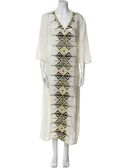 Rosewater House Printed Long Dress