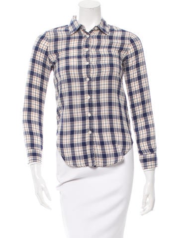 R13 Baby Plaid Top w/ Tags