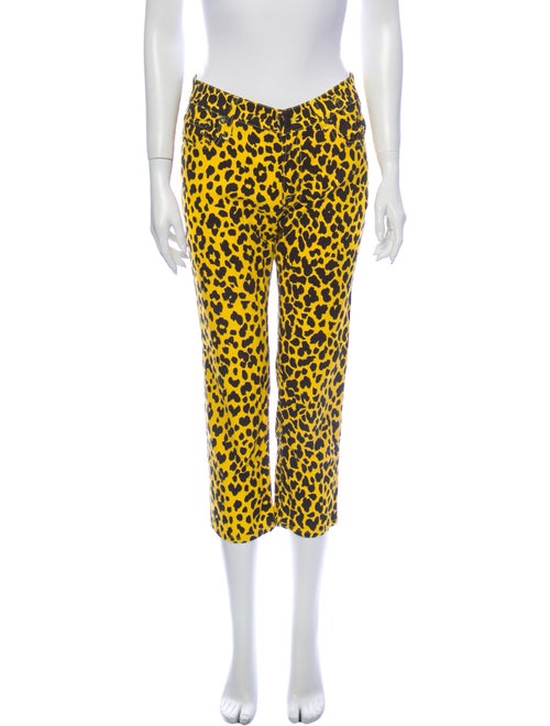 R13 Mid-Rise Straight Leg Jeans Yellow