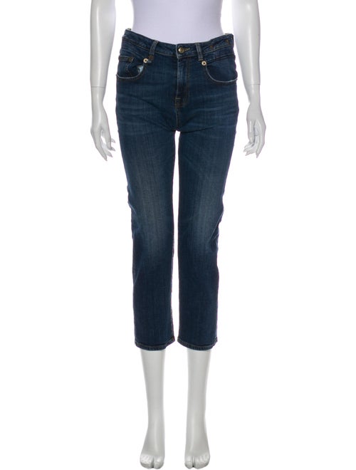 R13 Mid-Rise Straight Leg Jeans Blue